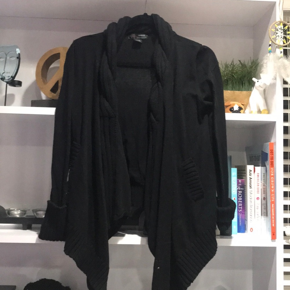 Black cardigan